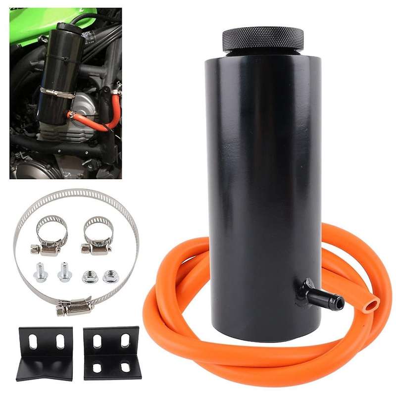 Silver Aluminum Car Universal Radiator Coolant Tank 800Ml Coolant Expansion Tank Cooling Catch Bottl