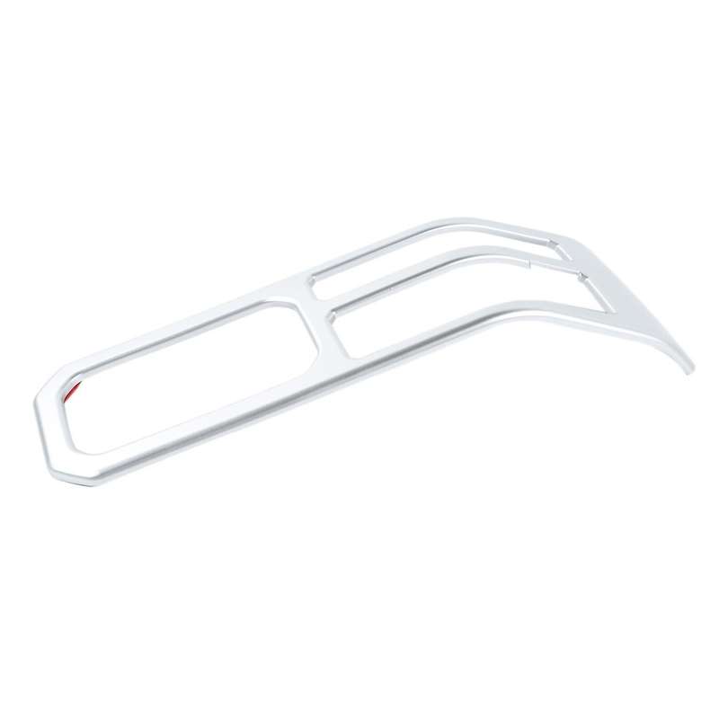 Silver ABS Central Control Water Cup Holder Frame Cover Trim for 2019-2020