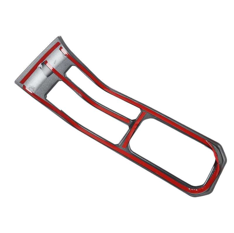 Silver ABS Central Control Water Cup Holder Frame Cover Trim for 2019-2020