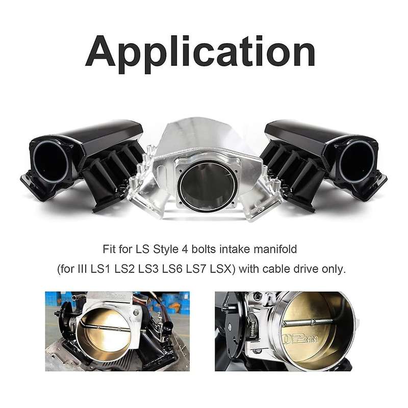 Silver 92mm Throttle Body for LSX LS1 LS7
