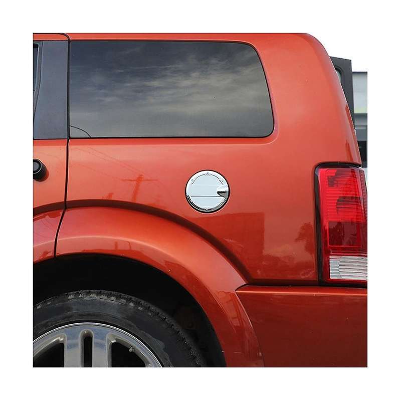 Silver Car Exterior Fuel Tank Cap Trim for Nitro 2007-2012