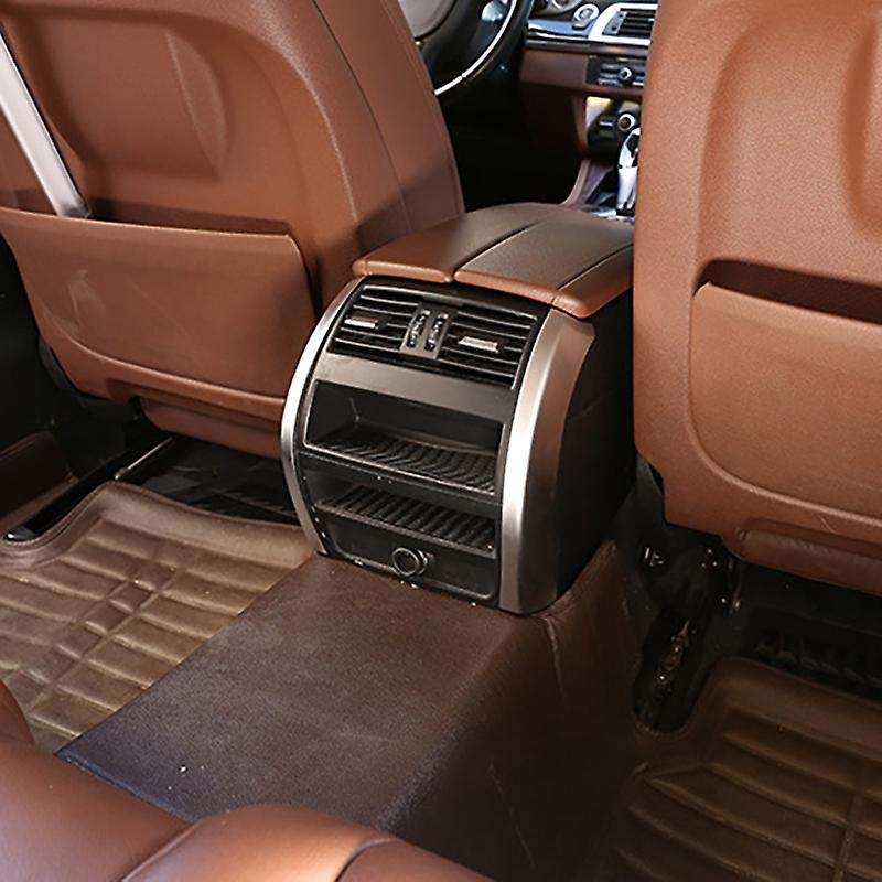 Silver Car Interior Armrest Rear Air Outlet Side Strips Cover Trim for 5 Series F10 F18 2011-2017