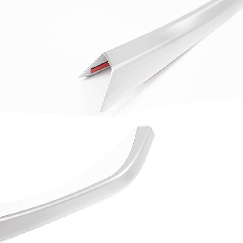 Silver Car Gear Shift Panel Side L Shape Strips Trim Interior Modification for 1 2 Series F20 118I 2