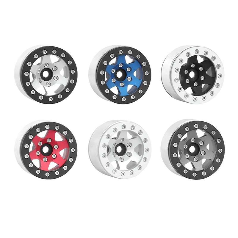 Silver Black 1.55 Inch Metal Wheel Tire Climbing Car AX90069 for JIMNY CC01