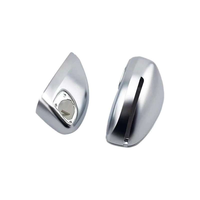 Silver Car Side Door Rearview Mirror Cover Trim for Tt Tts Ttrs Mk2 8j R8 42 2007-2014