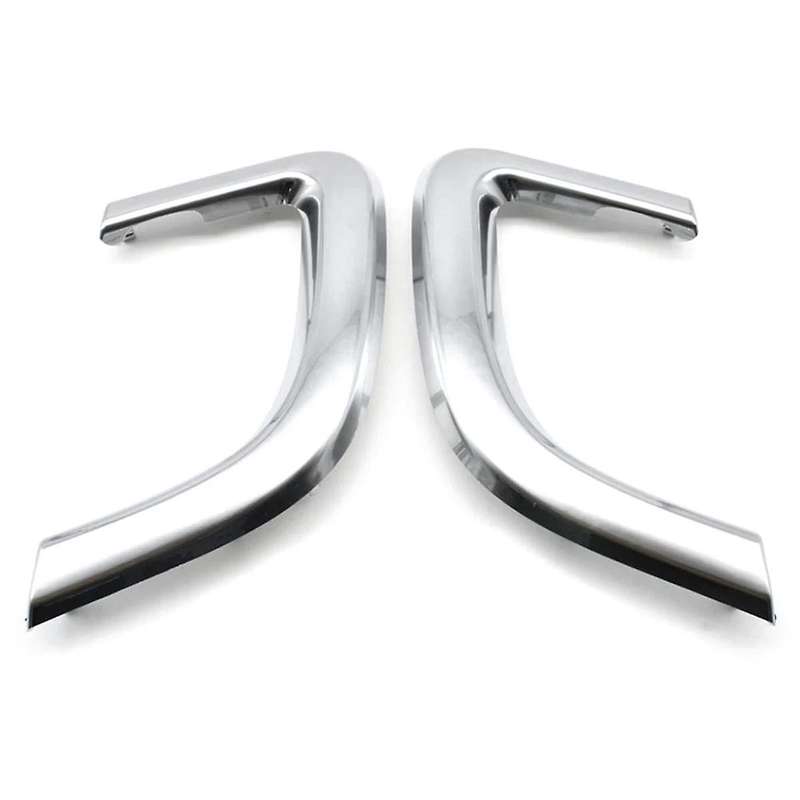 Silver Car Left+right Interior Door Pull Handle Cover Trim Replacement for Sport 2015-2019