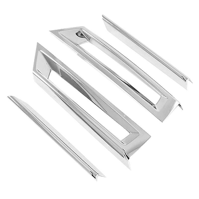Silver Front Bumper Fog Light Lamp Frame Cover Trim for -V 2020-2021
