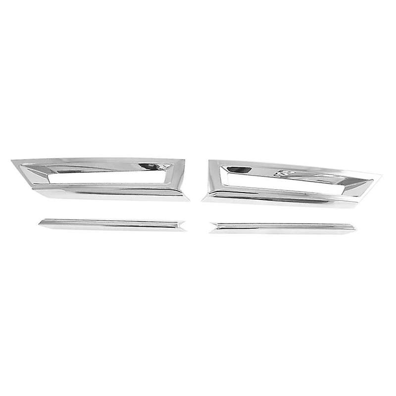 Silver Front Bumper Fog Light Lamp Frame Cover Trim for -V 2020-2021
