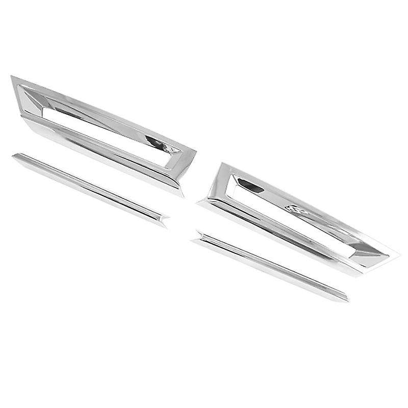 Silver Front Bumper Fog Light Lamp Frame Cover Trim for -V 2020-2021