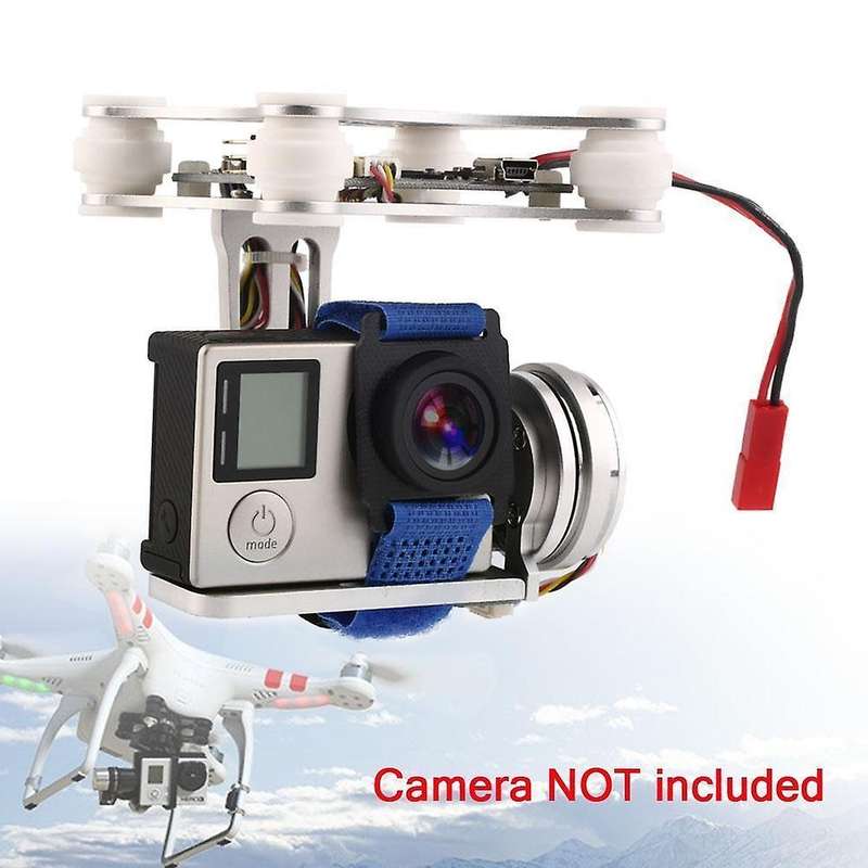 Silver Fpv 2 Axle Brushless Gimbal with Controller for Phantom