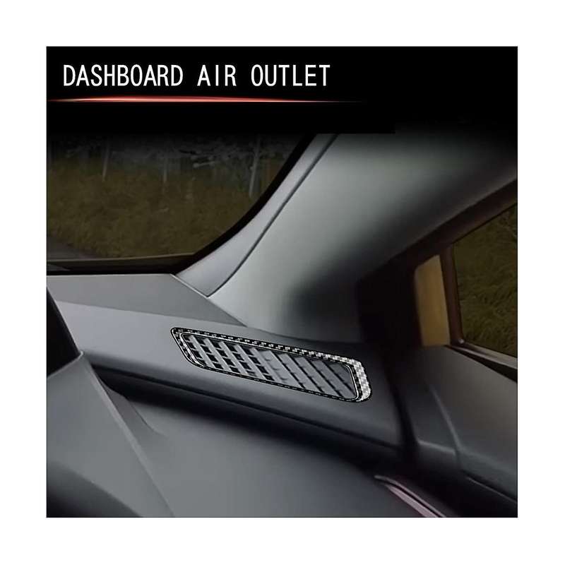 Silver Front Dashboard Trim Cover Frame Sticker for Prius 60 Series 2022-2023 2Pcs
