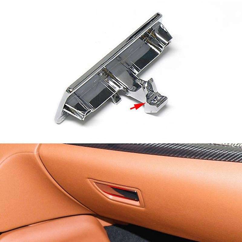 Silver Glove Box Lid Handle Open Lock Puller Toolbox Pull Cover for Quattroporte 673005415