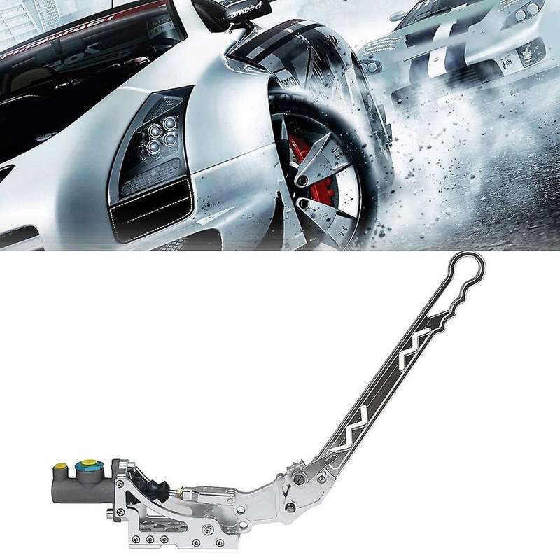 Silver Hydraulic Modified Handbrake Car New Universal Long Handle Drift Brake Handbrake