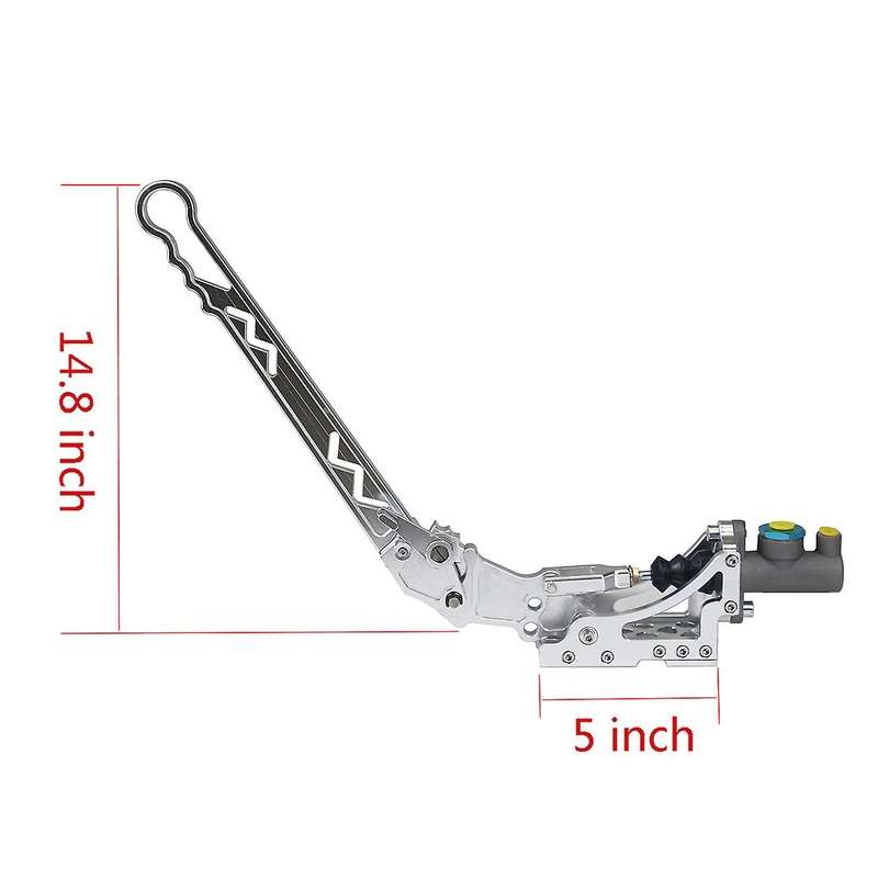 Silver Hydraulic Modified Handbrake Car New Universal Long Handle Drift Brake Handbrake