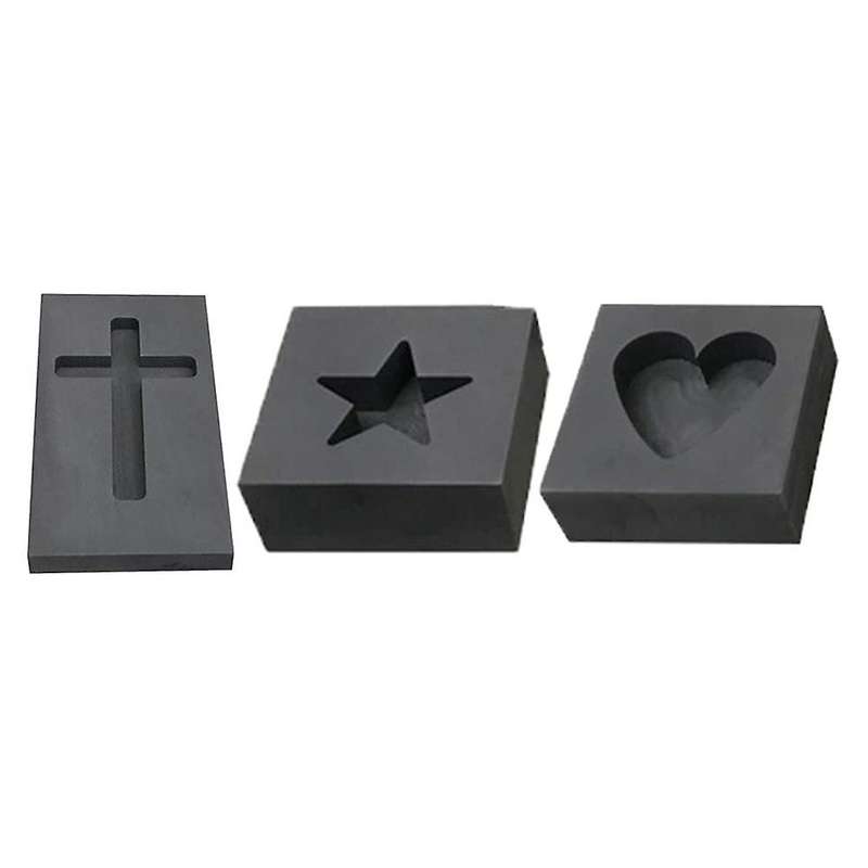 Silver Ingot Mold Graphite Crucible Mold Melting Gold Silver Nonferrous Metal Casting Refining Scrap
