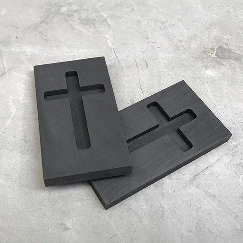 Silver Ingot Mold Graphite Crucible Mold Melting Gold Silver Nonferrous Metal Casting Refining Scrap
