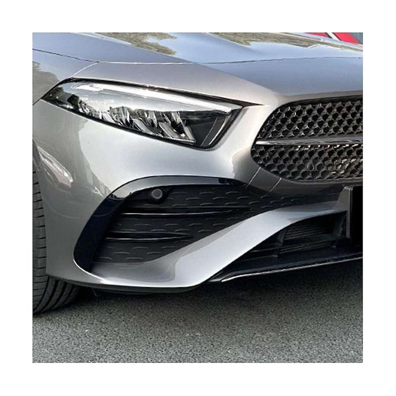Silver Plating Front Lip Front Grille Trim for A Class W177 A180 2023+ 2018+ Car Spoiler Sticker