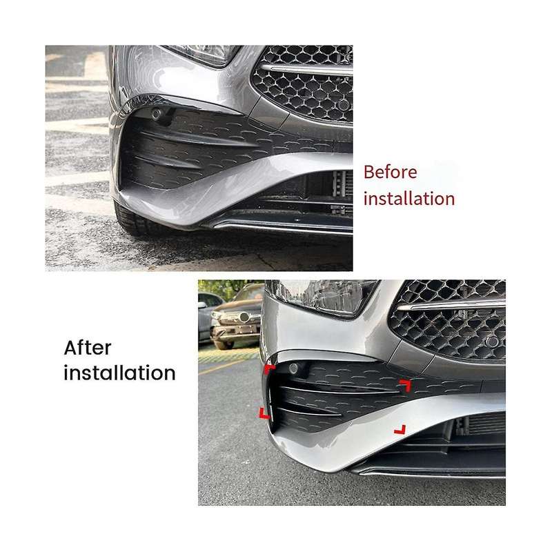 Silver Plating Front Lip Front Grille Trim for A Class W177 A180 2023+ 2018+ Car Spoiler Sticker