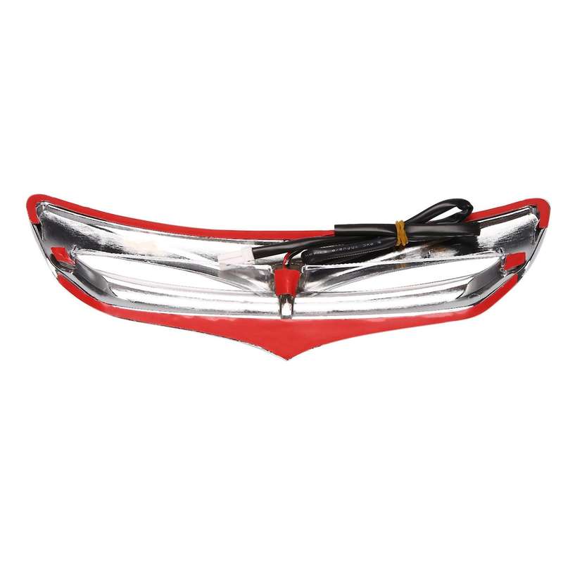 Silver Motorcycle Vent Trim with LED Lights Cover for Touring Glide Street Glide Ultra 2014-Up
