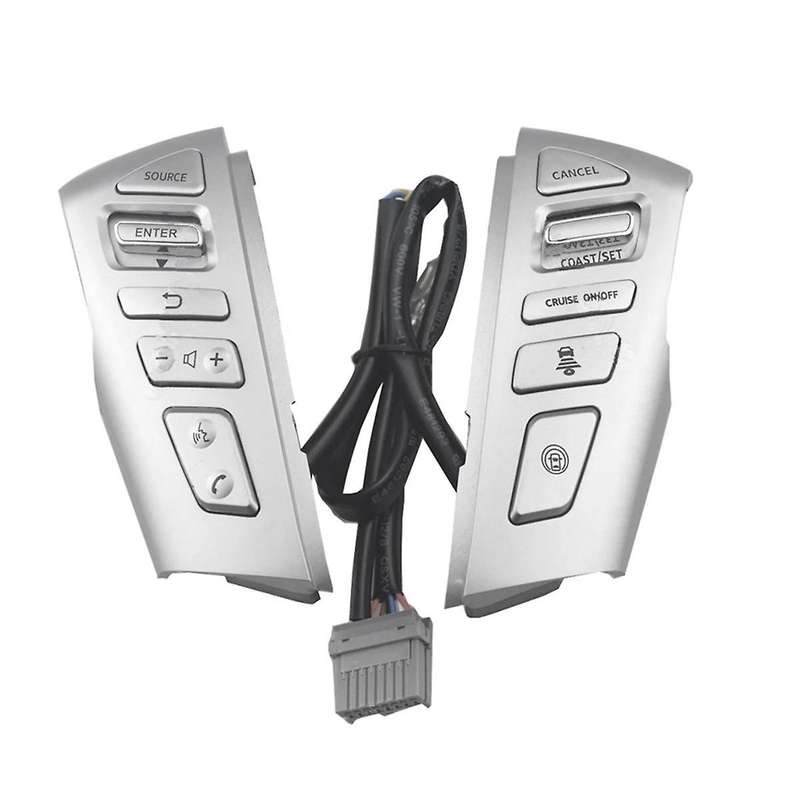 Silver Multifunction Steering Wheel Switch Telephone Volume Bluetooth Cruise Control Button for Patr