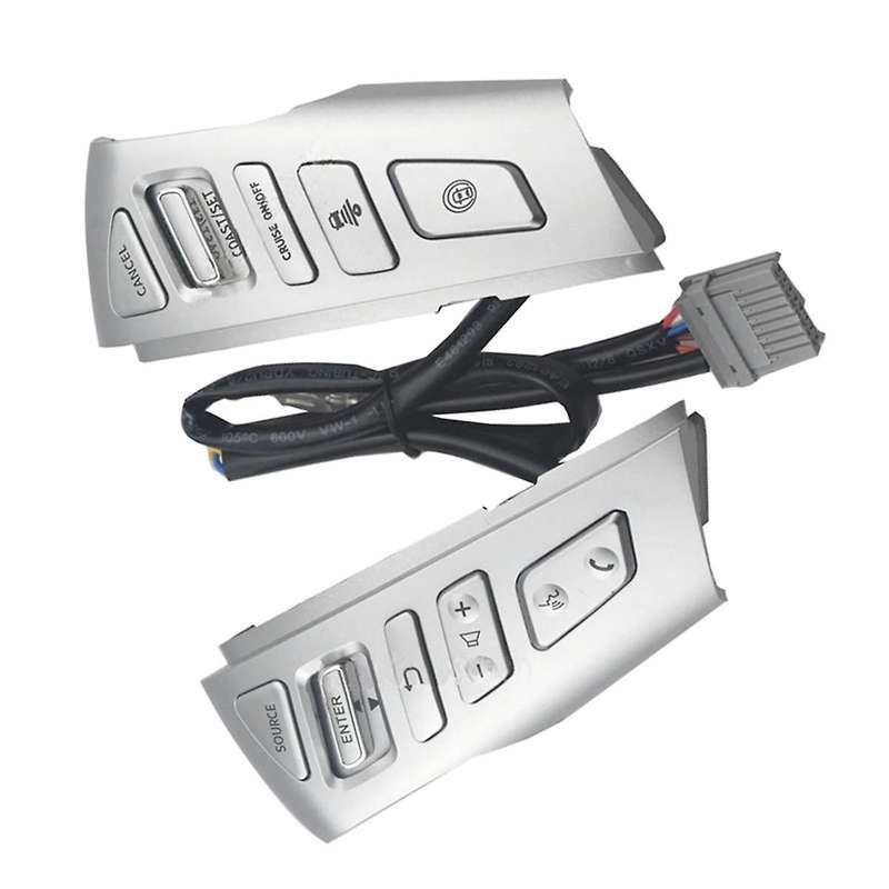 Silver Multifunction Steering Wheel Switch Telephone Volume Bluetooth Cruise Control Button for PAT