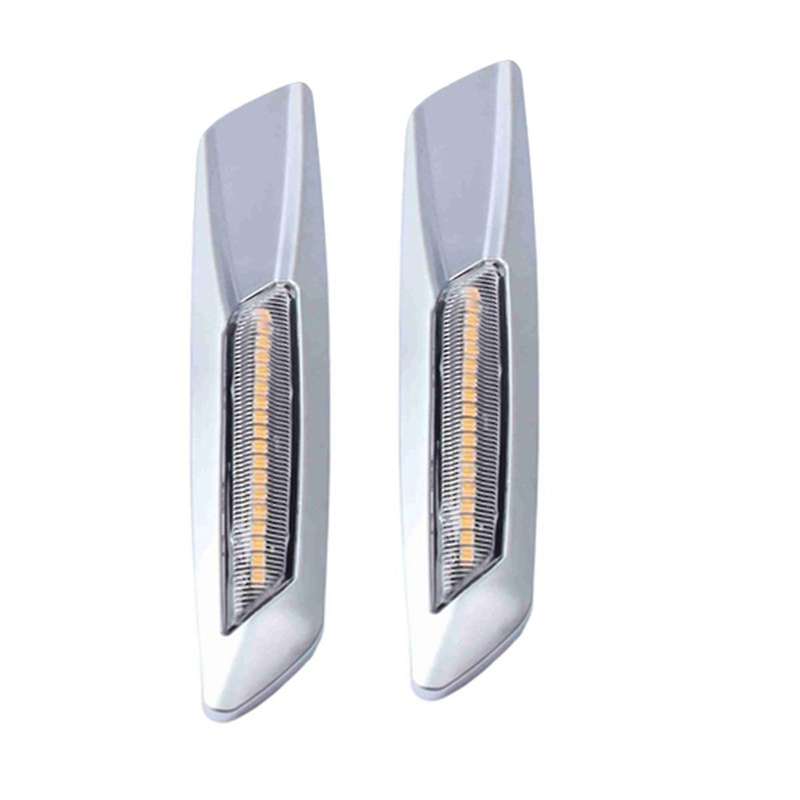 Silver Plating Car Dynamic Led Side Marker Light Turn Signal Light for 5 Series F10 Sedan Pre- 2011