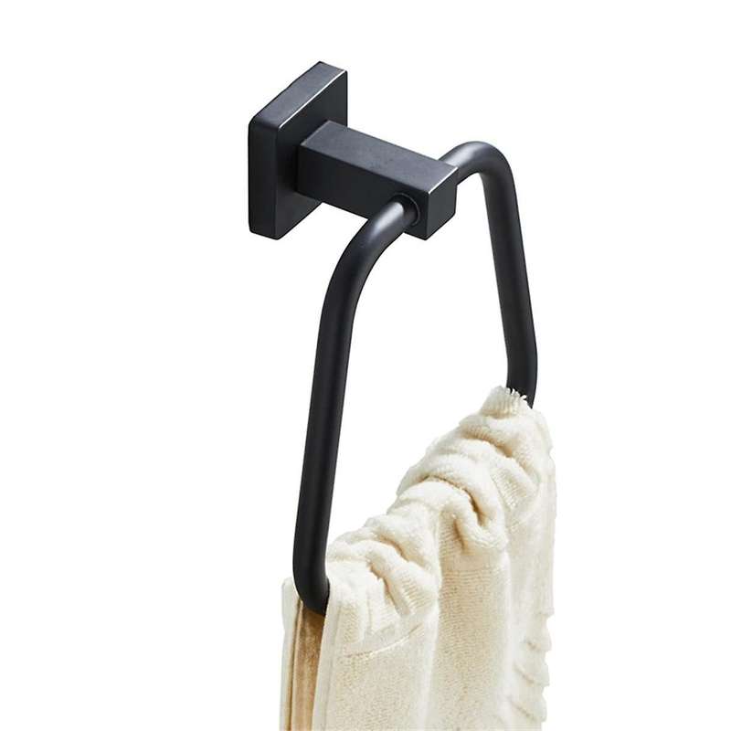 Silver Towel Ring for Bathroom, Kitchen Bath Towel Holder Hangers Wall Mount Heavy Duty Stainless St