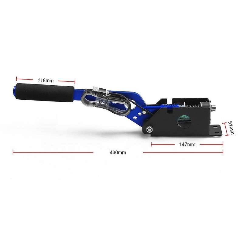 SIM USB Handbrake for Racing Games G25/27/29 T500 FANATECOSW DIRT BLACK HB-02- Brake System Blue