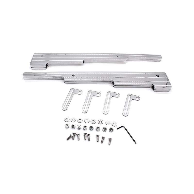 Silvery Aluminum Spark Plug Wire Looms Holder for Bbc 302 350 454 V8 Engine