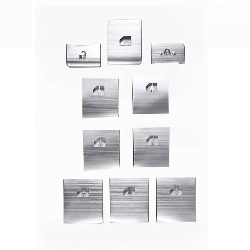 Silver Sequin Stickers Modified Special Interior Lifting Panel Frame Window Button Sticker for Alpha