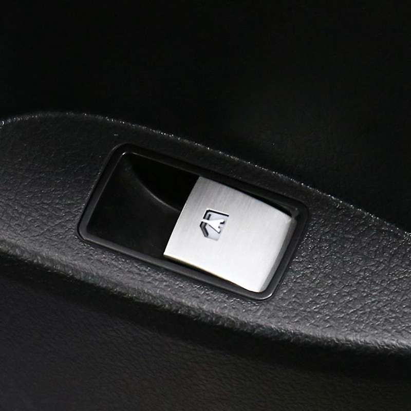 Silver Sequin Stickers Modified Special Interior Lifting Panel Frame Window Button Sticker for Alpha