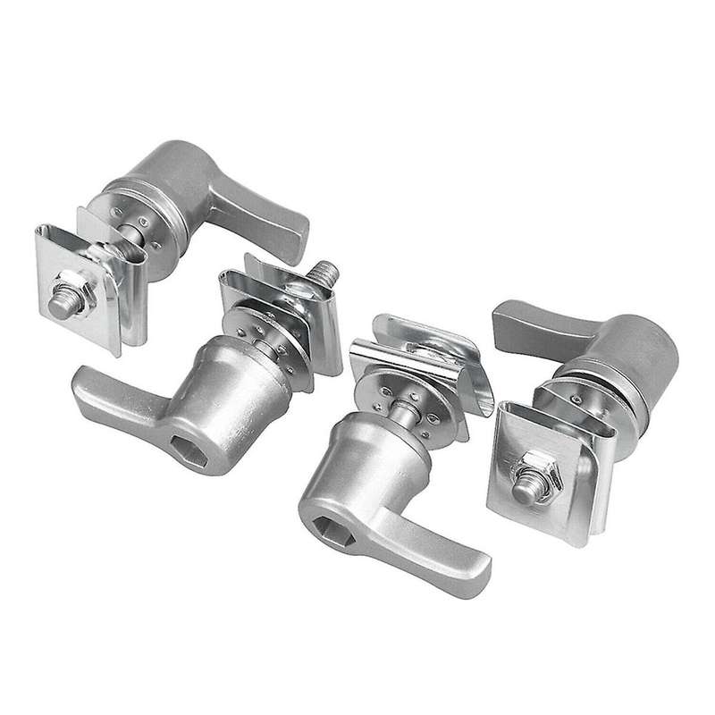 Silver Saddlebag Lock Mounting Screw Kit for Touring Road Street Glide