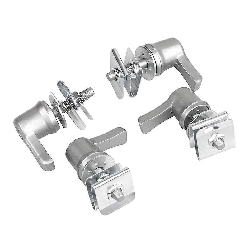 Silver Saddlebag Lock Mounting Screw Kit for Touring Road Street Glide