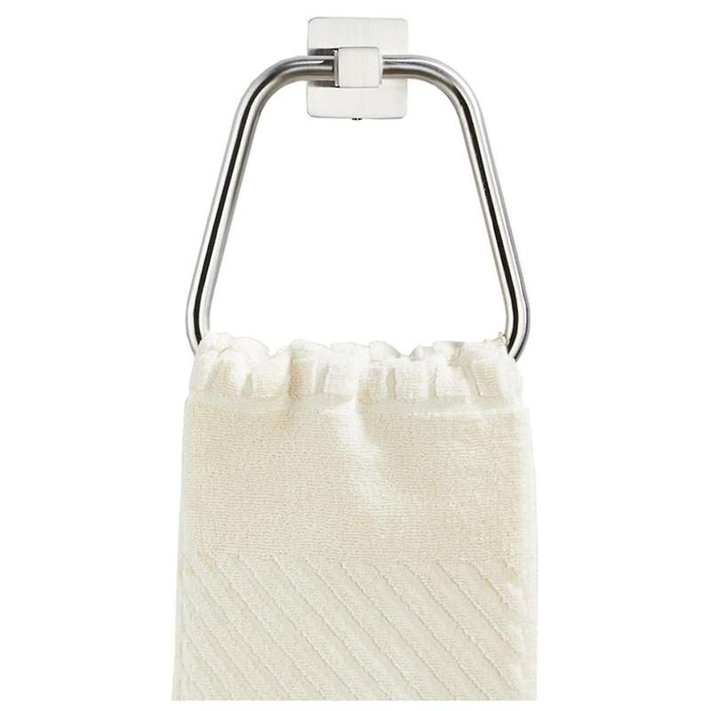 Silver Towel Ring for Bathroom, Kitchen Bath Towel Holder Hangers Wall Mount Heavy Duty Stainless S