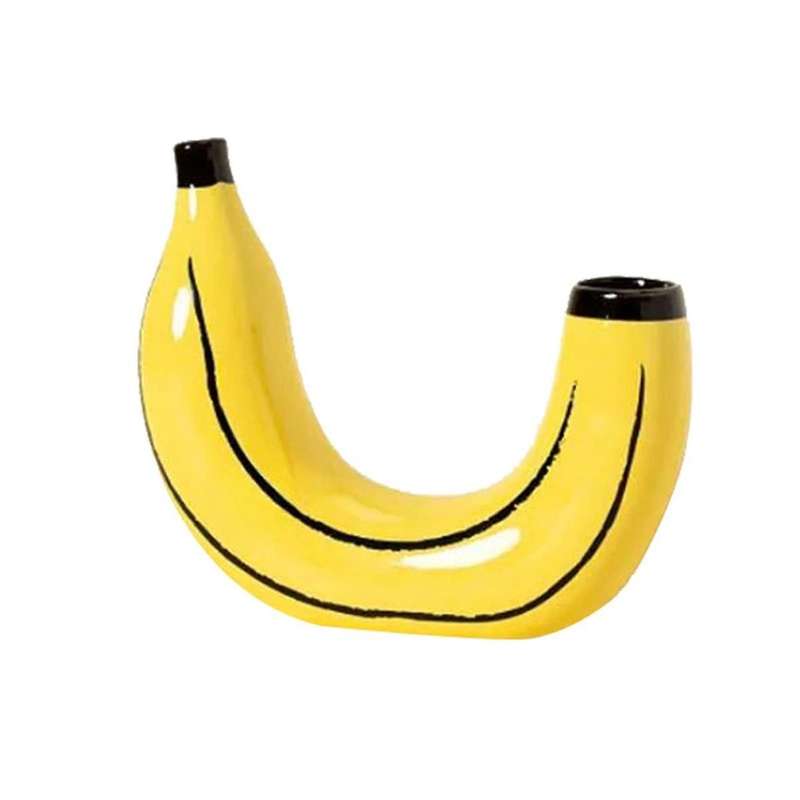 Simple Banana Vase Flower Arrangement Living Room Dining Room Decoration Ornaments Resin Artifact Pl