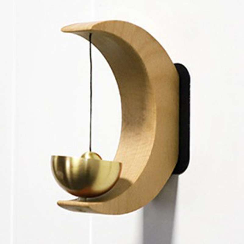 Simple Style Half- Door Magnetic Wind Chime, Pure Copper Bell Garden Garden Decoration Pendant