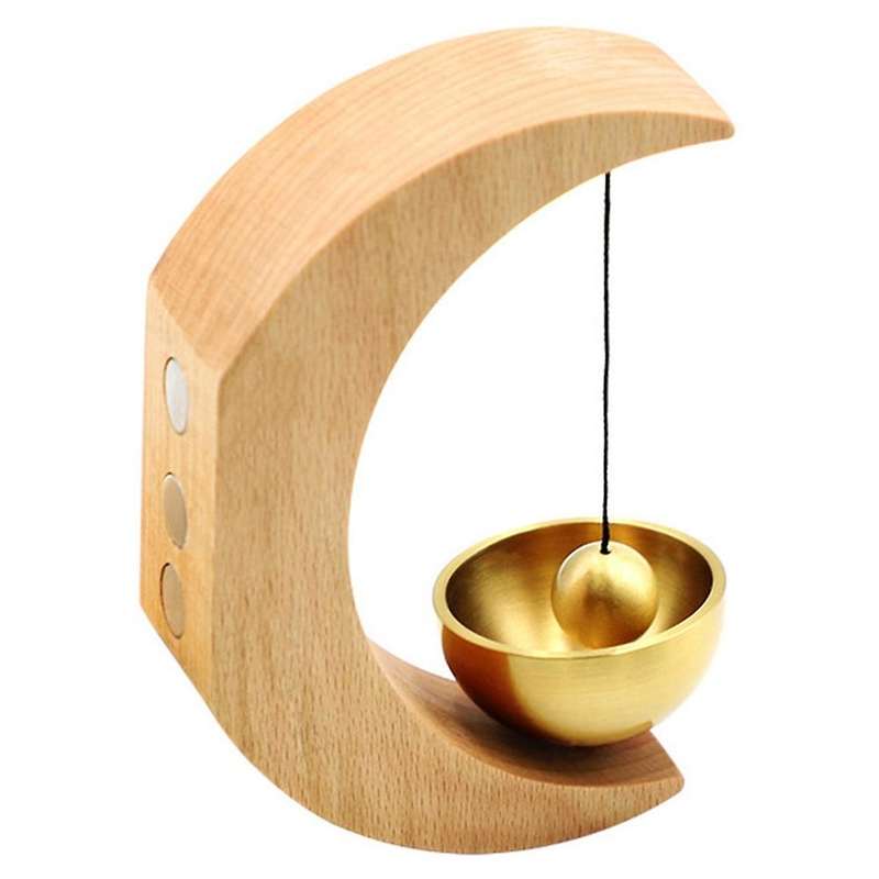 Simple Style Half- Door Magnetic Wind Chime, Pure Copper Bell Garden Garden Decoration Pendant