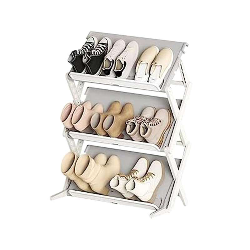 Simple Household Multi-Layer Space-Saving Storage Folding Shoe Rack Multifunctional Storage Shoe Bo