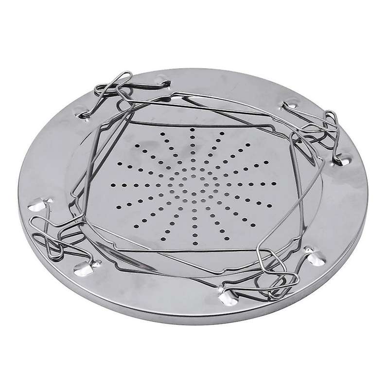 Simple Portable Stainless Steel Toast Rack Outdoor Camping Toaster Folding Portable Grill Multi- Sto