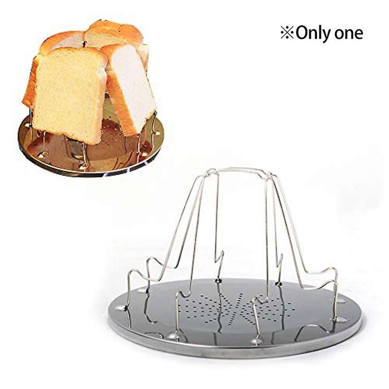 Simple Portable Stainless Steel Toast Rack Outdoor Camping Toaster Folding Portable Grill Multi- Sto