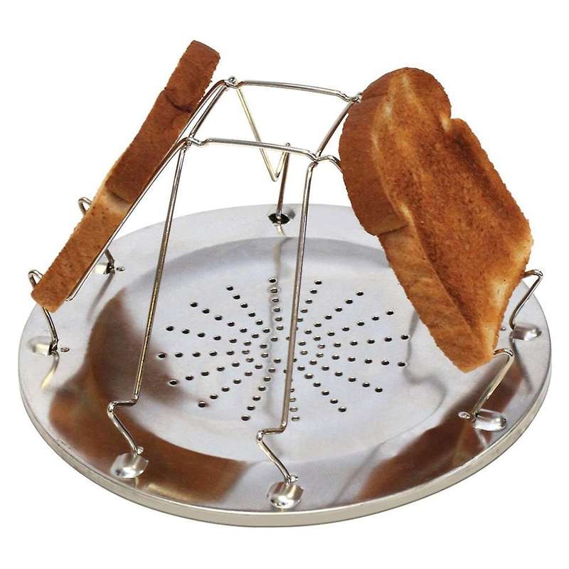 Simple Portable Stainless Steel Toast Rack Outdoor Camping Toaster Folding Portable Grill Multi- Sto