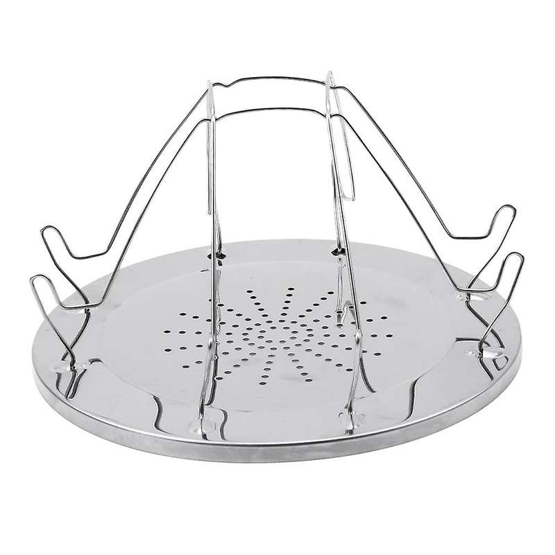 Simple Portable Stainless Steel Toast Rack Outdoor Camping Toaster Folding Portable Grill Multi- Sto