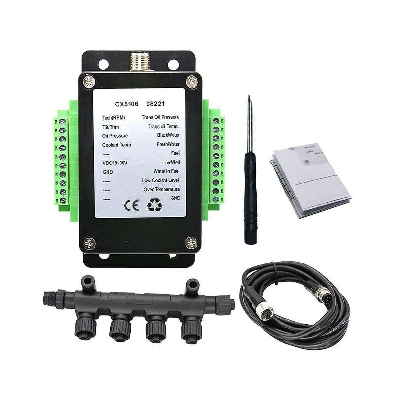 Single Channel Nmea2000 Converter/n2k Converter 0-190ohm Up to 13sensors W/cable for Marine Boat Cx