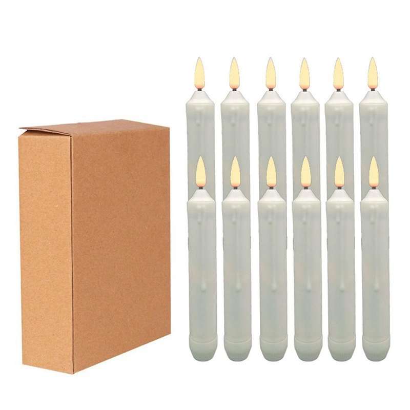 Simulation Tears Electronic Candle Led Light 12pcs/box Yellow Flash 2.0x15.5cm Multifunctional Candl