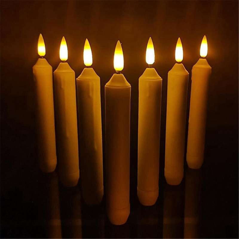 Simulation Tears Electronic Candle Led Light 12pcs/box Yellow Flash 2.0x15.5cm Multifunctional Candl