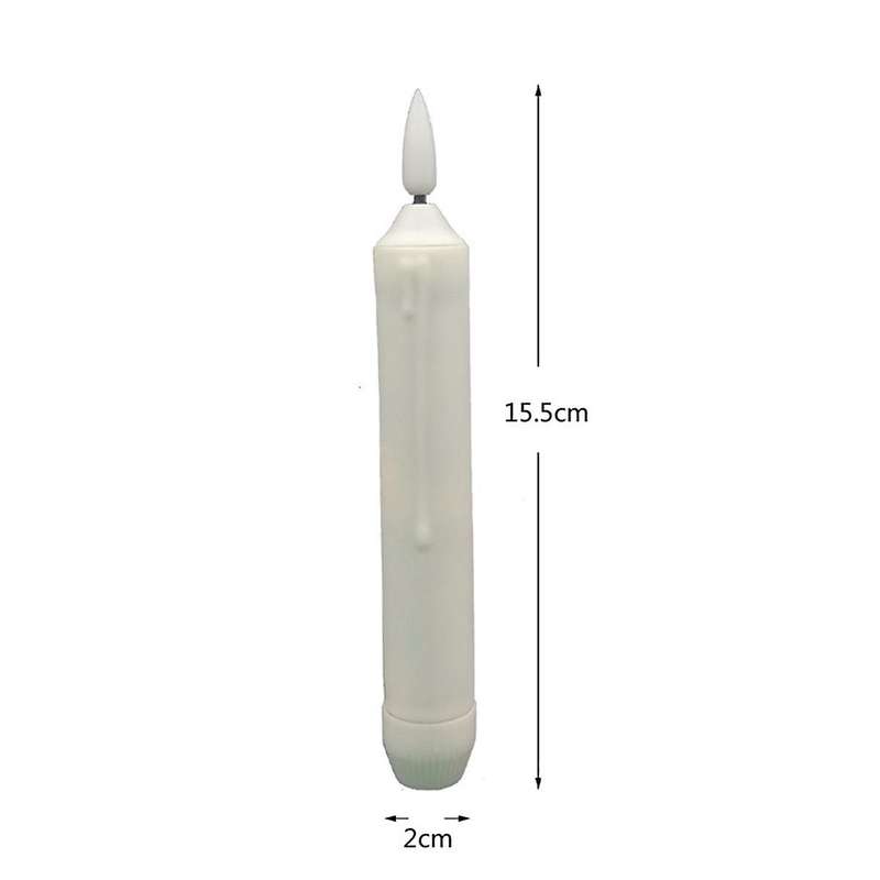Simulation Tears Electronic Candle Led Light 12pcs/box Yellow Flash 2.0x15.5cm Multifunctional Candl