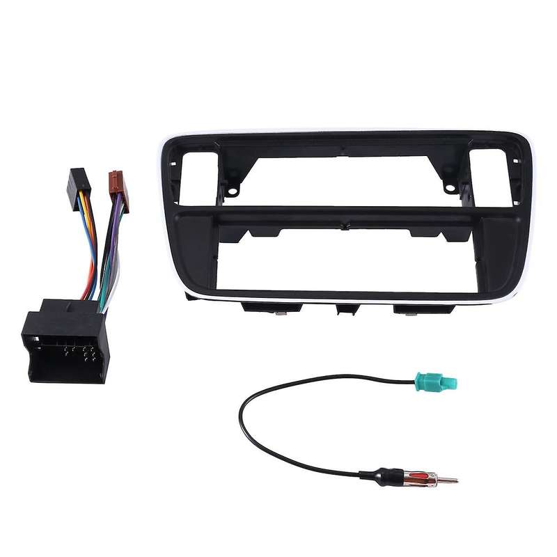 Single Din Car Dash Kit Harness Antenna for Up Citigo Seat Mii 2012+ Frame Radio Panel Fascia Plate