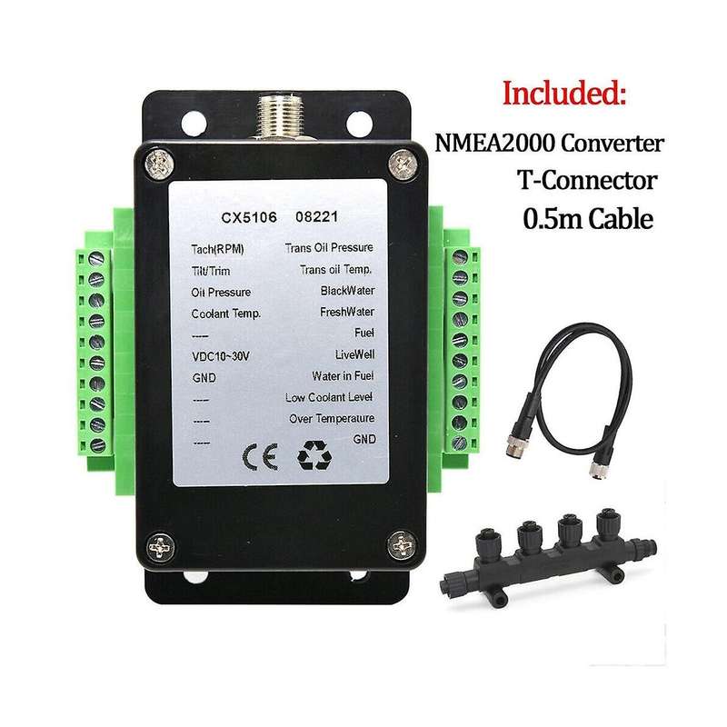 Single Nmea 2000 Converter N2k Converter Cx5106 0-190ohm 0.5m Wiring for Marine Boat Cx5106