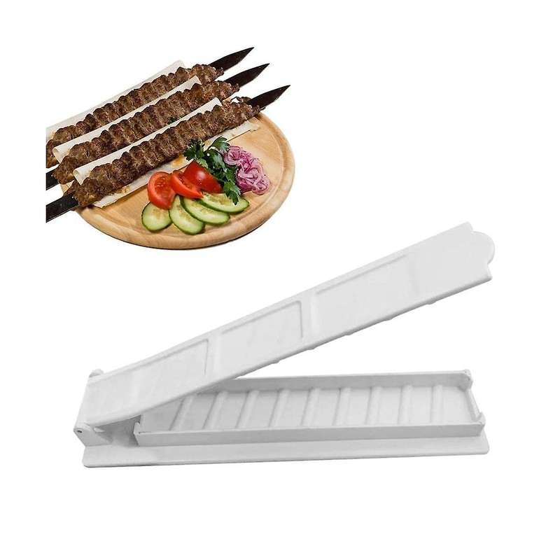 Single Row Kebab Maker BBQ Meat Skewer Machine Kebab Press Maker Reusable BBQ Skewer Maker Kebab - W