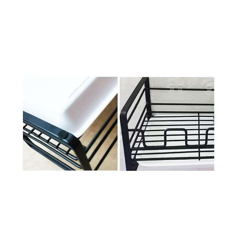 Sink Drain Multifunction Sponge Holder Adhesive Shelf Organizer Bathroom